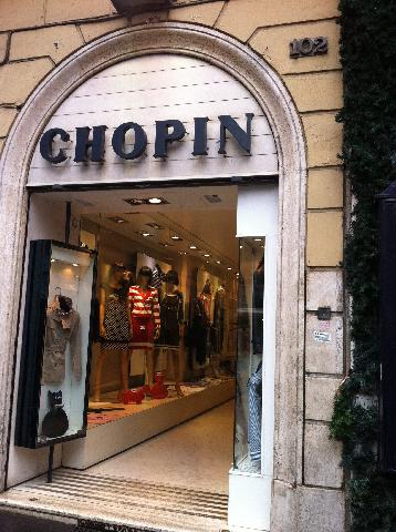 Chopin in Via del Corso, Rome