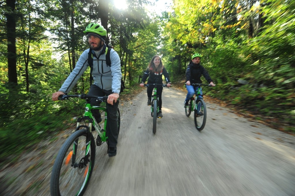 Cycling in Notranjska Regional Park, Slovenia