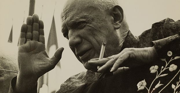 09. Lucien Clergue Picasso y Lucien Clergue en Notre-Dame-de-Vie 11 y 12 de octubre de 1969 Mougins