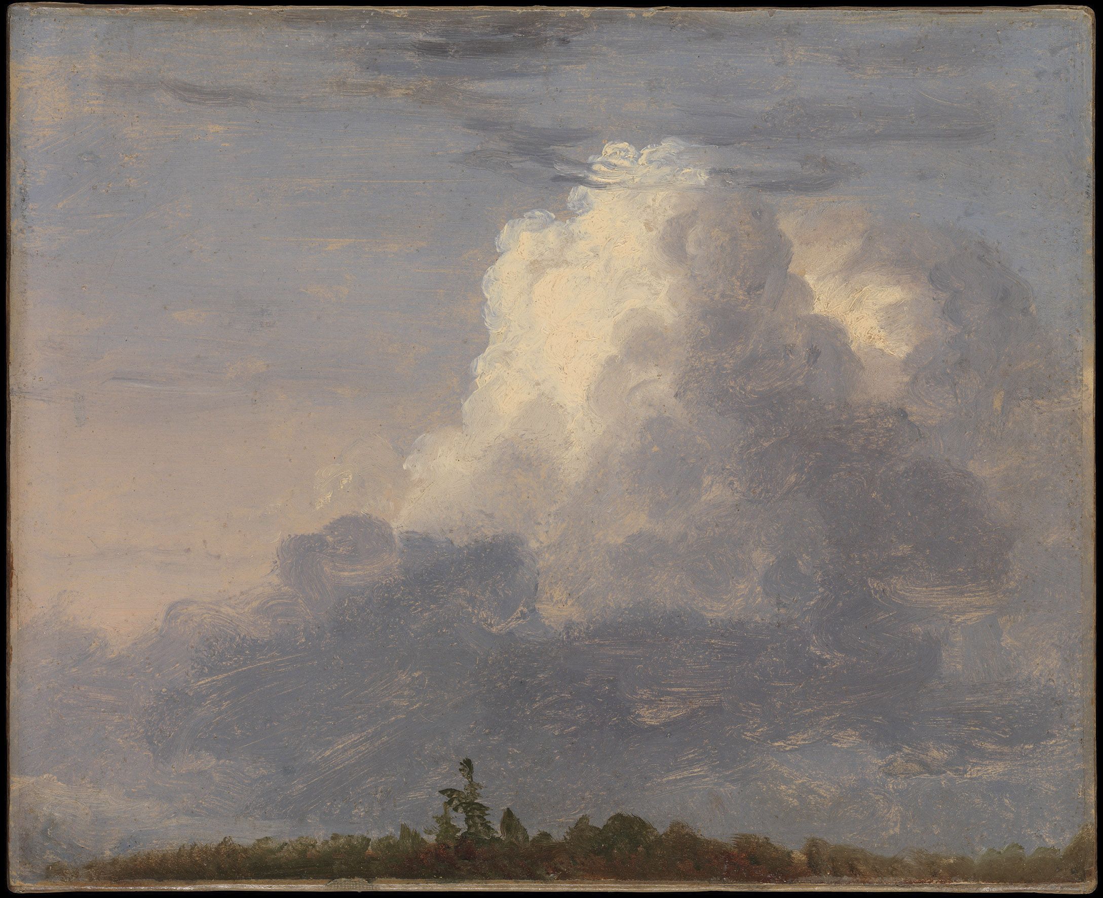 Thomas Cole Clouds, about 1838 Oil on paper laid down on canvas 22.2 x 27.6 cm The Metropolitan Museum of Art, New York, Morris K. Jesup Fund, 2013 (2013.201) © The Metropolitan Museum of Art, New York