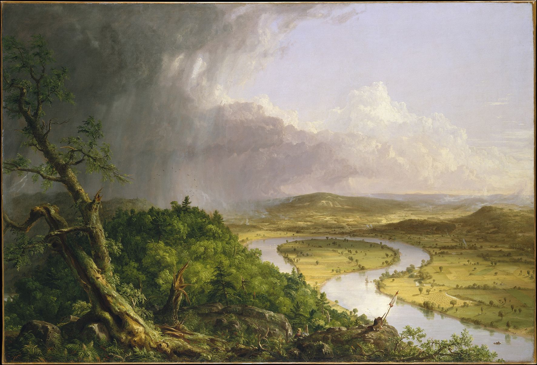 Thomas Cole View from Mount Holyoke, Northampton, Massachusetts, after a Thunderstorm - The Oxbow, 1836 Oil on canvas 130.8 x 193 cm The Metropolitan Museum of Art, New York, Gift of Mrs Russell Sage (08.228) © The Metropolitan Museum of Art, New York