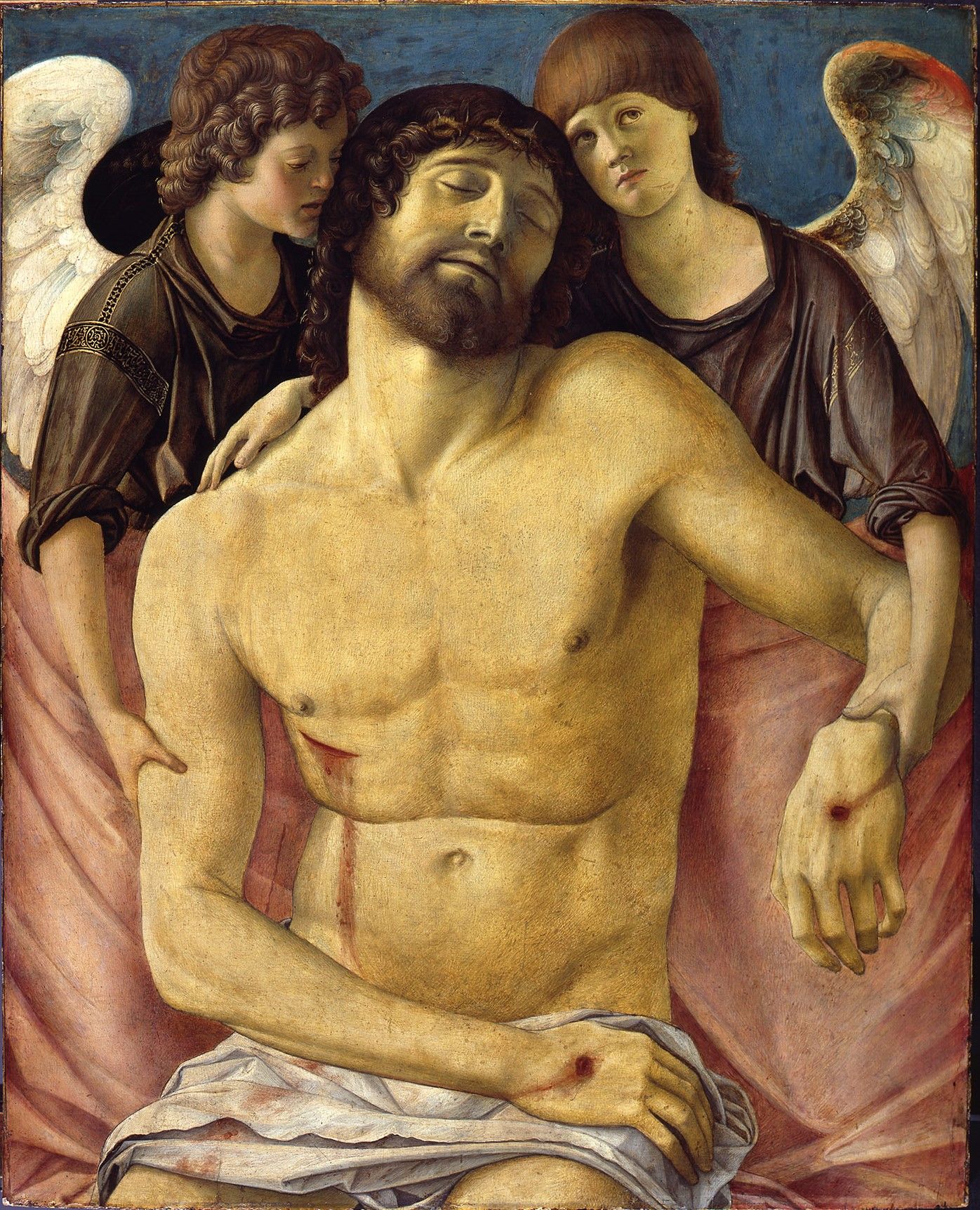 Giovanni Bellini The Dead Christ, 1475-80 Oil on poplar, 82.9 x 66.9 cm Gemäldegalerie, Berlin © Gemäldegalerie der Staatlichen Museen zu Berlin - Preußischer Kulturbesitz / photo: Jörg P. Anders