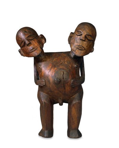 Double-headed figure, 1822, Tahiti, unknown artist © The Royal Academy of Arts