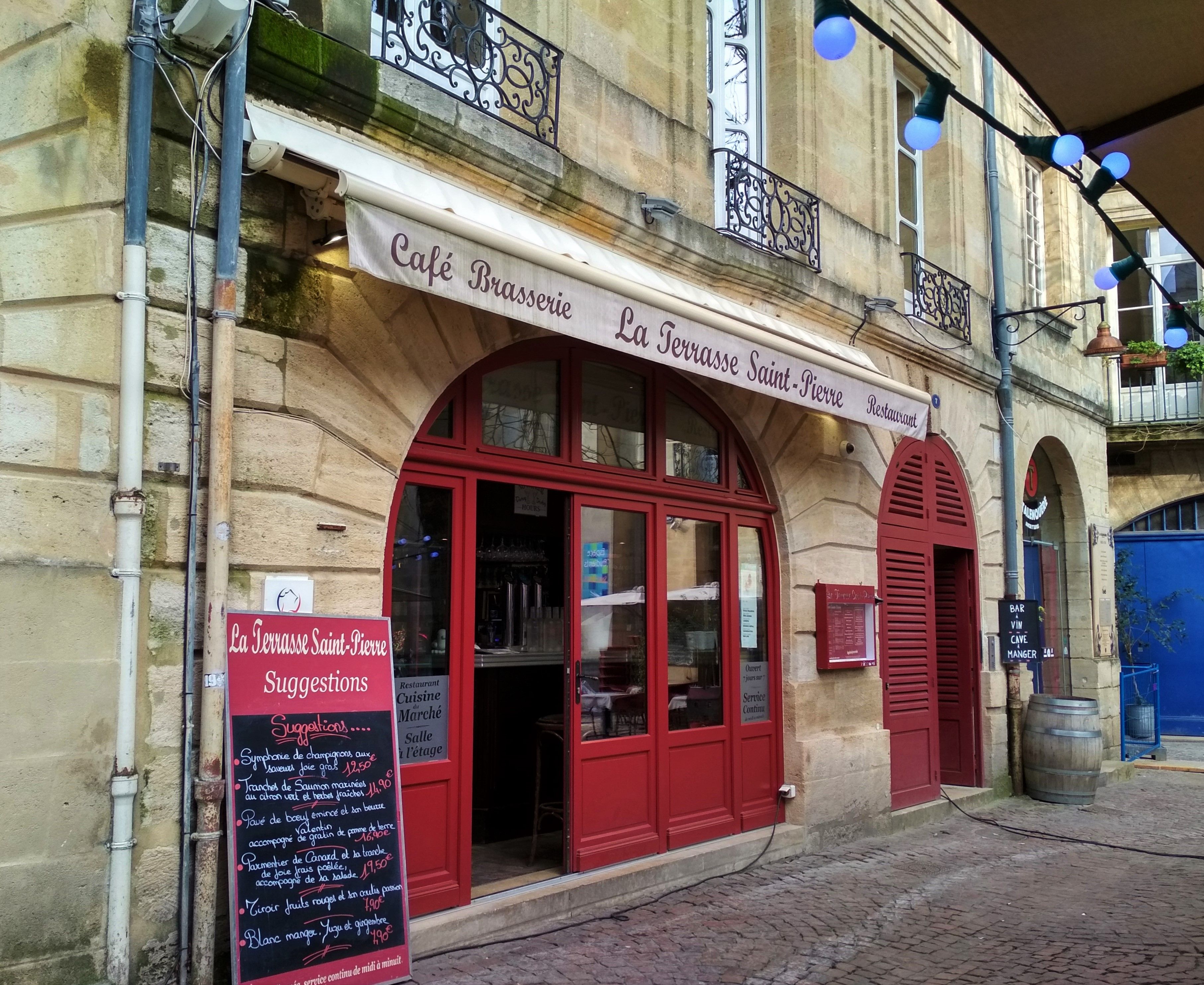 La Terrasse Saint-Pierre, Restaurant, Bordeaux