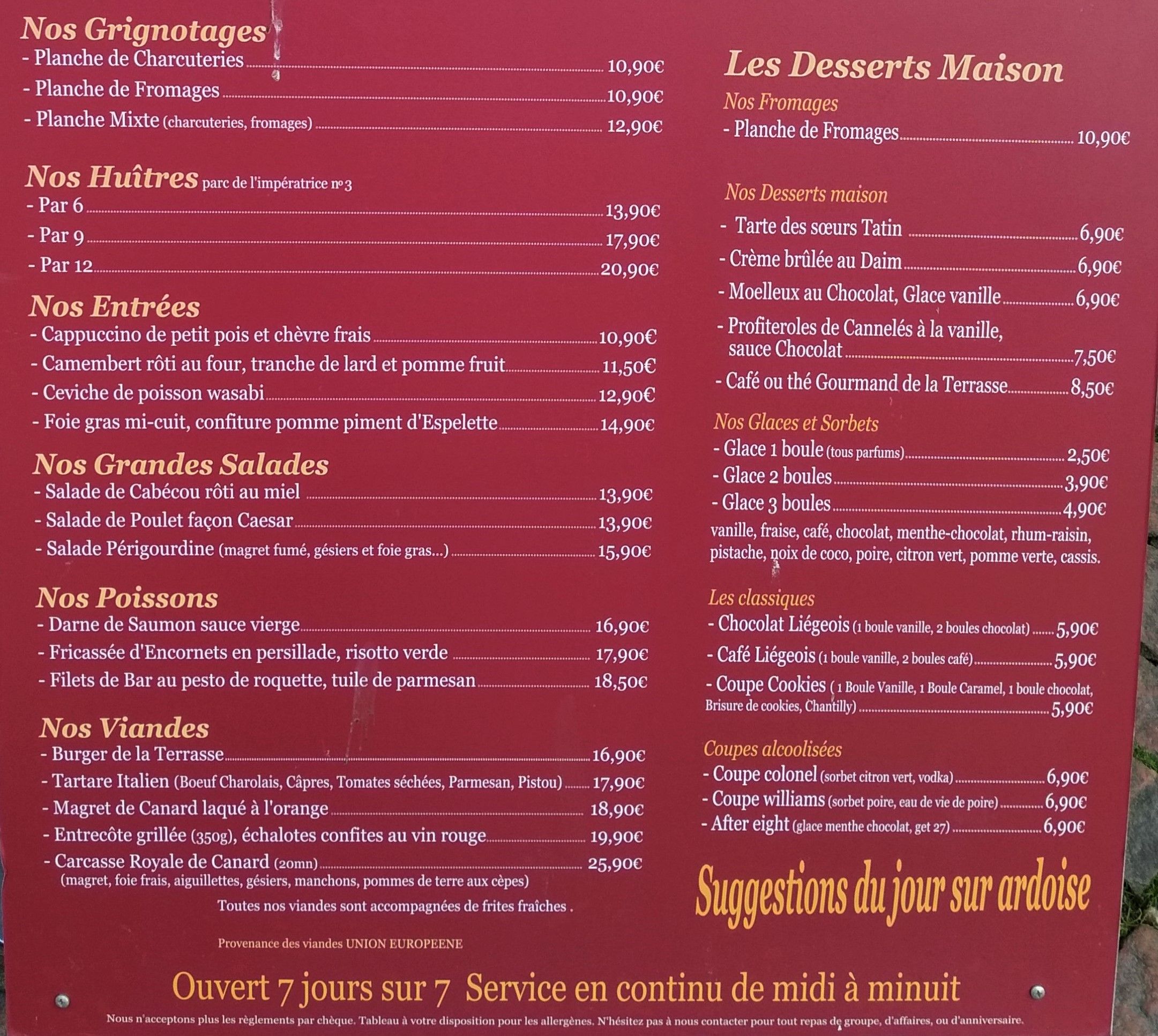 La Terrasse Saint-Pierre, Restaurant, Bordeaux