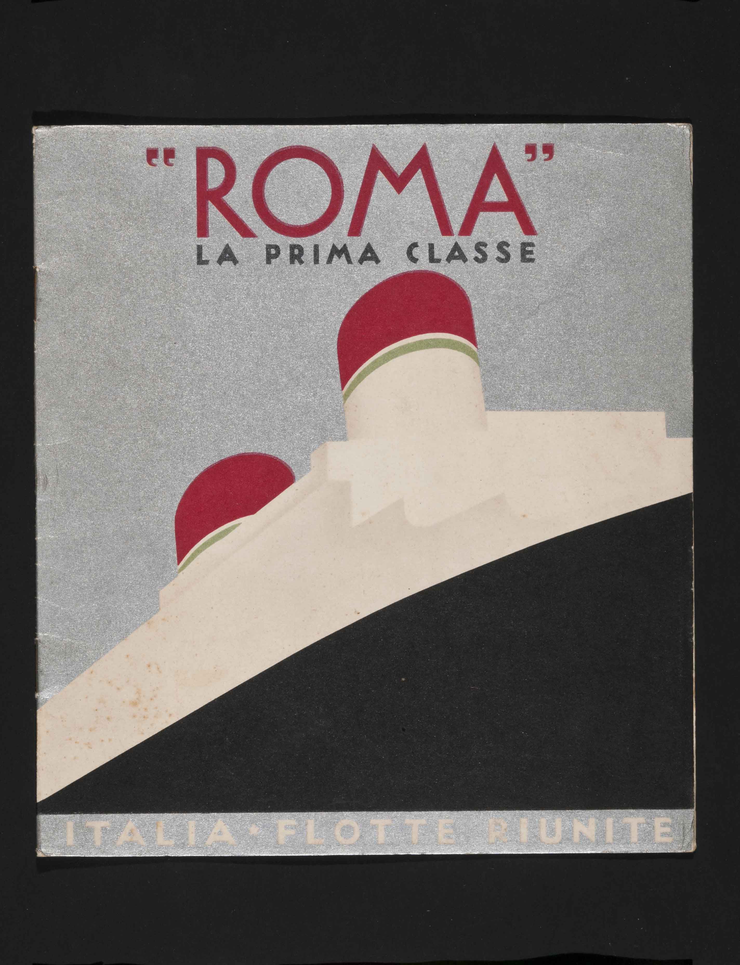Giovanni Patrone,Advertising brochure for first-class accommodation on the Roma, 1932Courtesy Collezione Paolo Piccione, Genova
