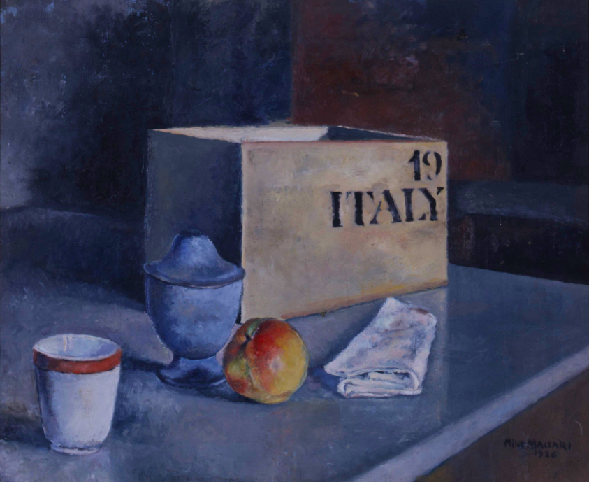 Mino Maccari, Still life, 1926, Oil on Canvas,Gabinetto fotografico del Polo Museale Regionale della Toscana