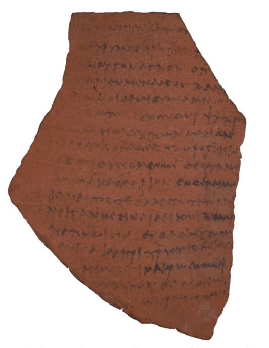 Saffo, lines, Alessandria d’Egitto, sec. II a.C. ostrakon