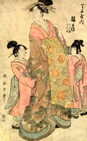 KitagawaUtamaro(1753-1806) Chōji-ya no uchi Hinatsuru“Hinatsuru della casa Chōji