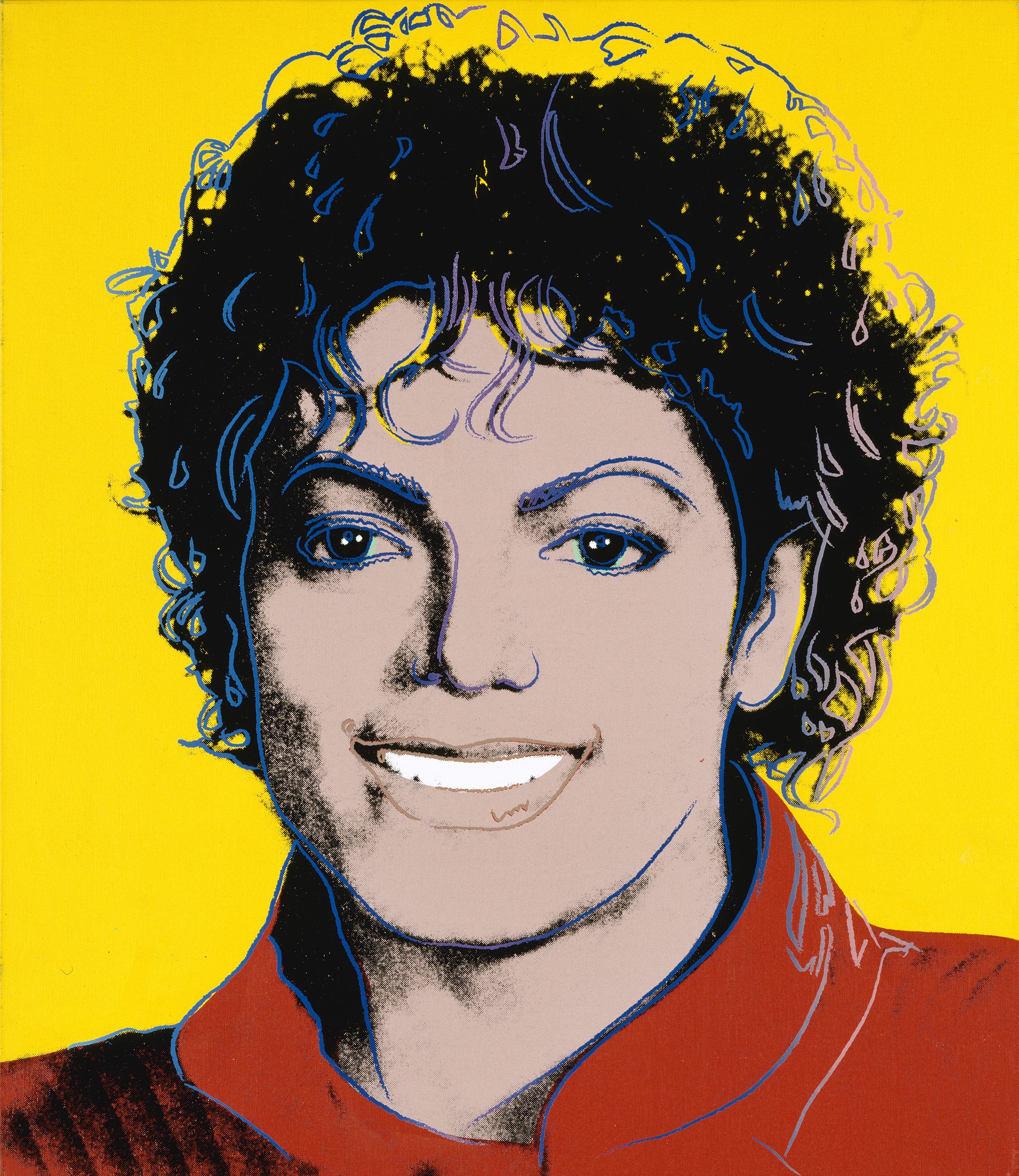 Michael Jackson by Andy Warhol 1984. National Portrait Gallery, Smithsonian Institution, Washington D.C. / Gift of Time magazine © 2018 The Andy Warhol Foundation for the Visual Arts, Inc. / Licensed by DACS, London