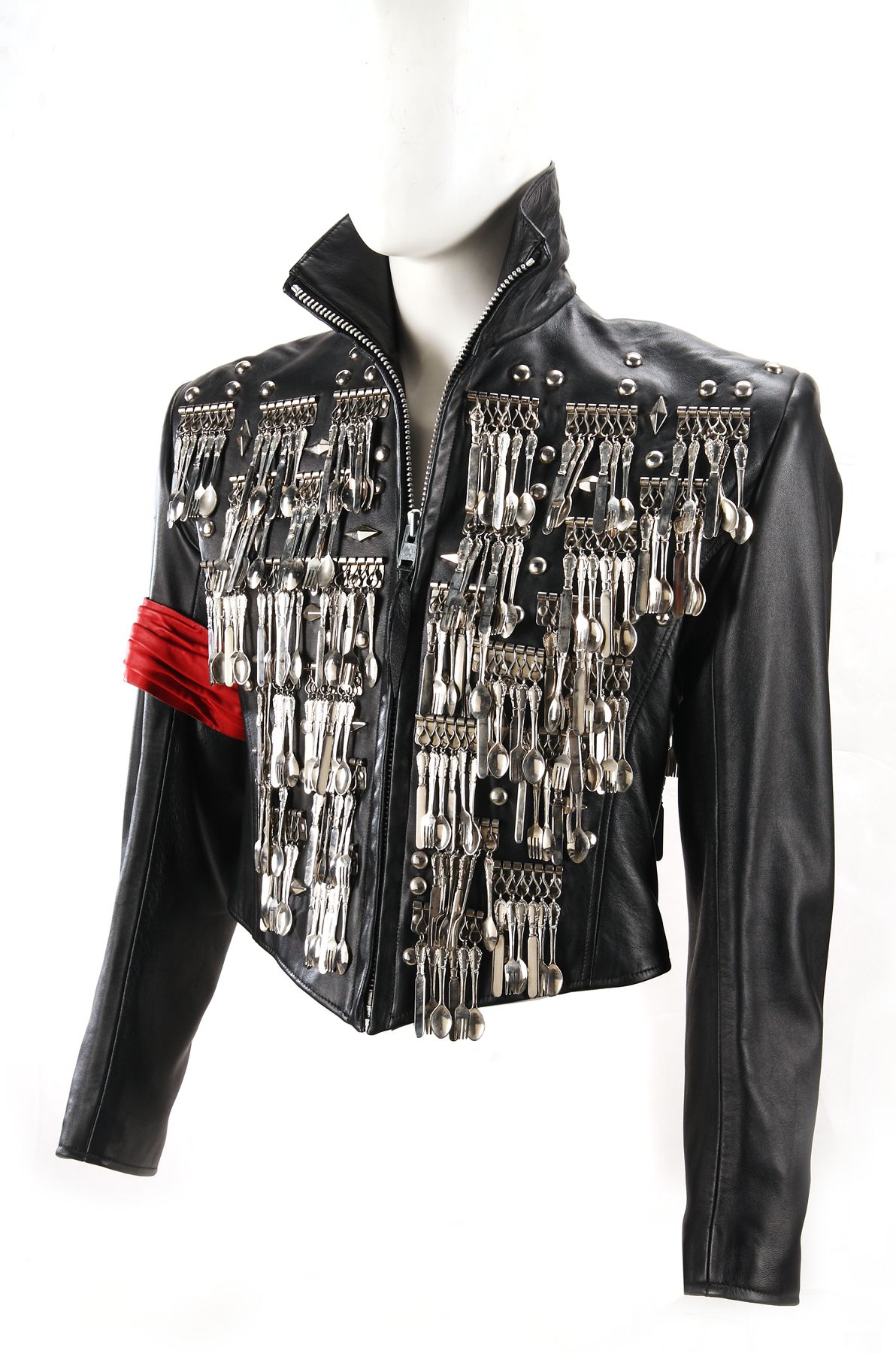 Michael Jackson’s ‘dinner jacket’ by Michael Lee Bush Date unknown, Courtesy of John Branca. Image © Julien’s Auctions / Summer Evans