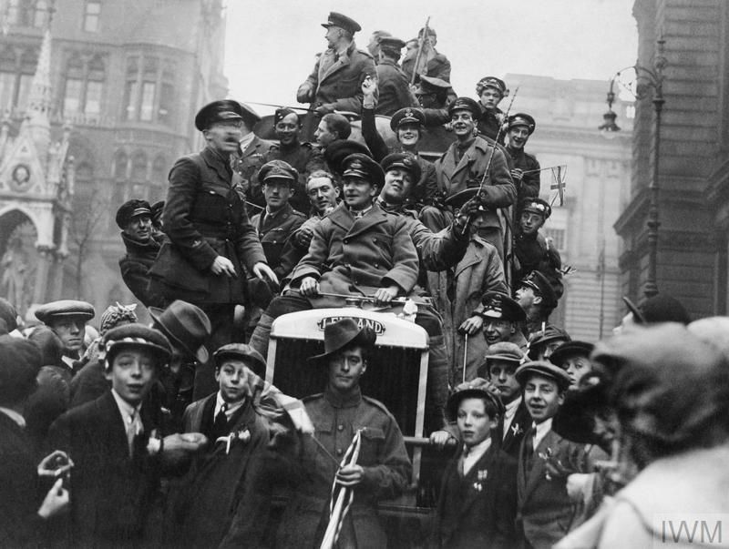 Armistice celebrations in Birmingham, 1918 IWM (Q 63690) 