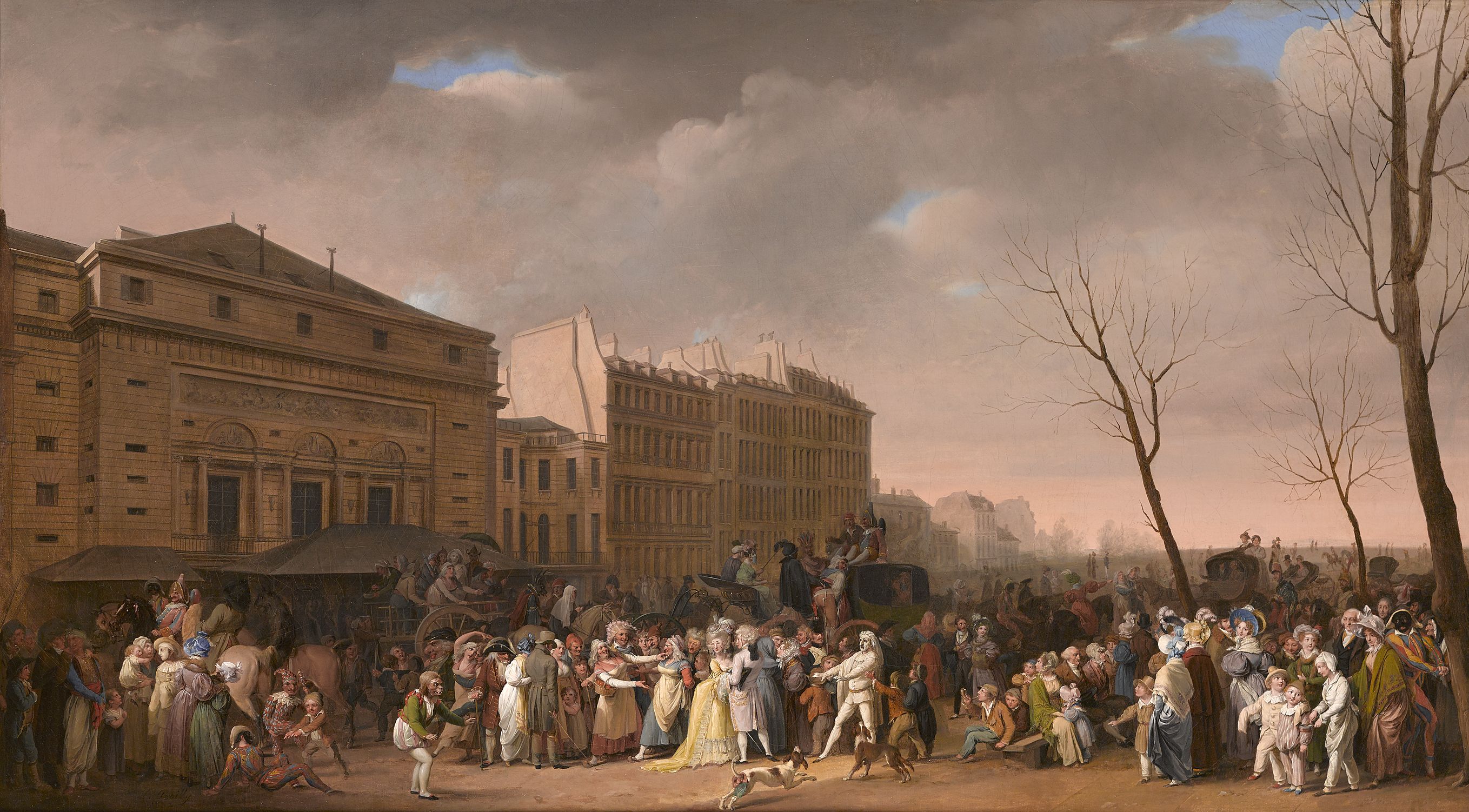 A Carnival on the Boulevard du Crime, Louis-Léopold Boilly,1832, © Photo © courtesy the Trustees