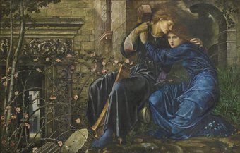 Sir Edward Coley Burne-Jones, Love among the Ruins, 1870-1873, Private Collection