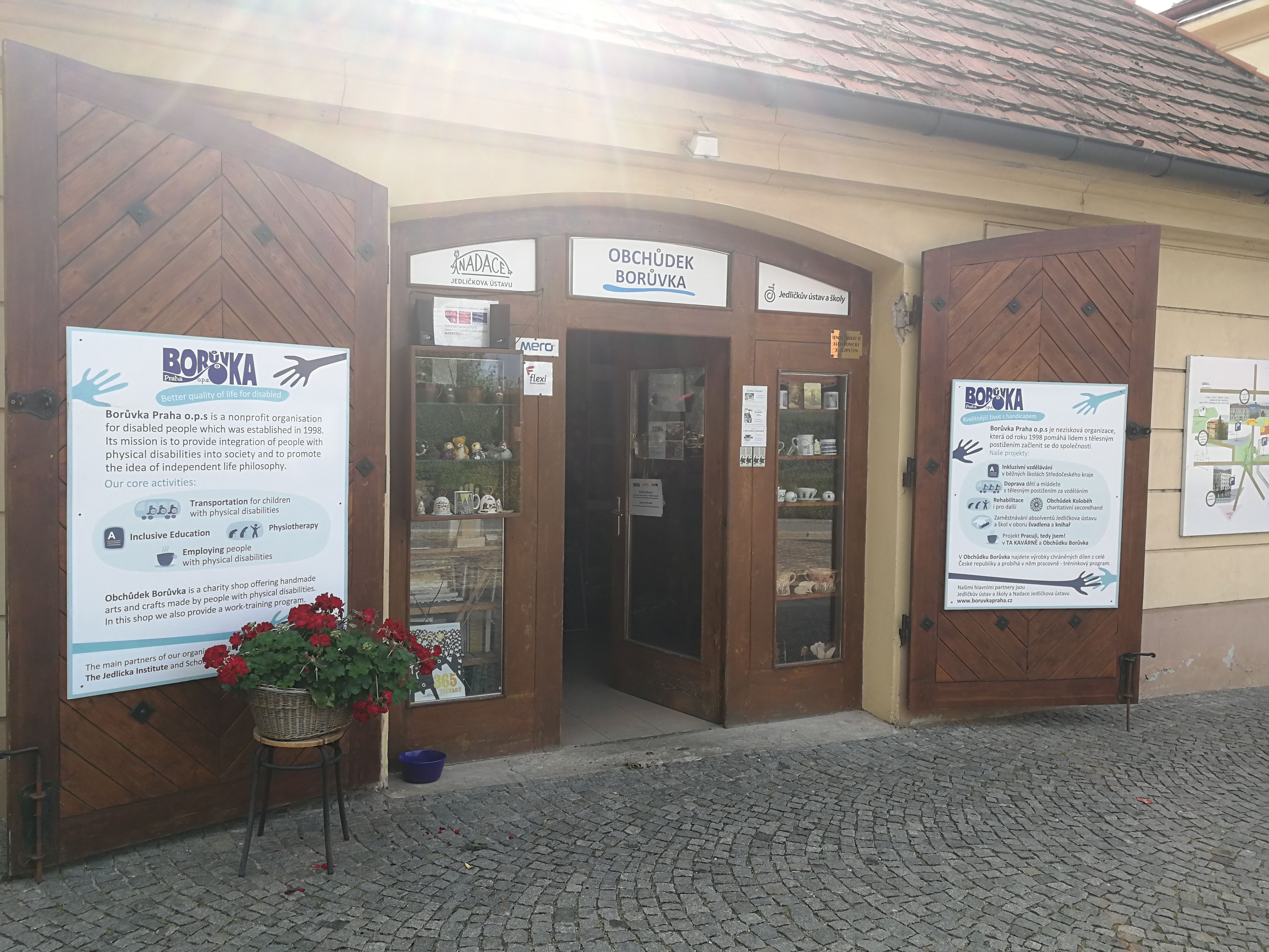 Boruvka, Charity Gift Shop, Prague