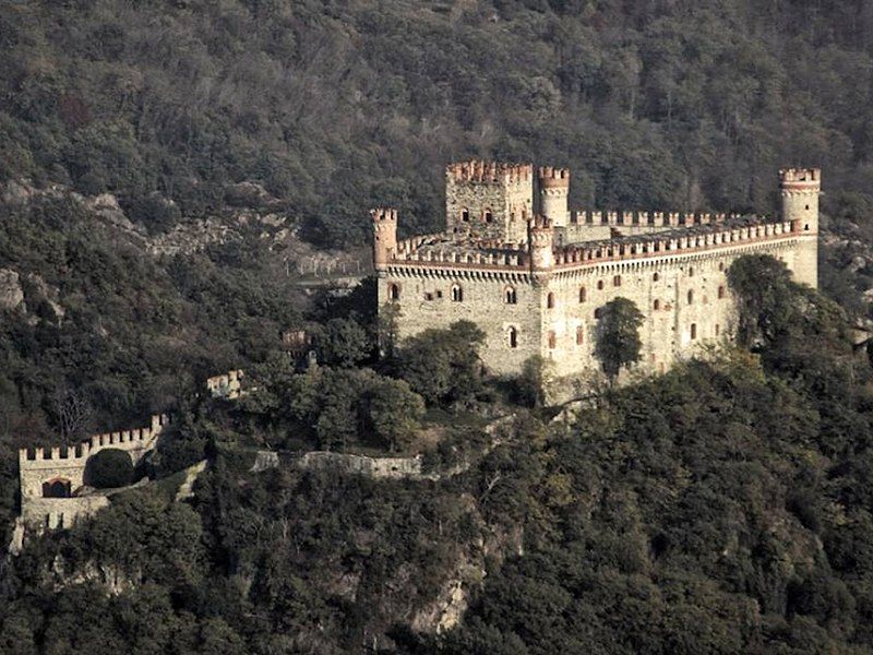 Montalto Dora Castle, Crovero Mountain, Piedmont, Italy