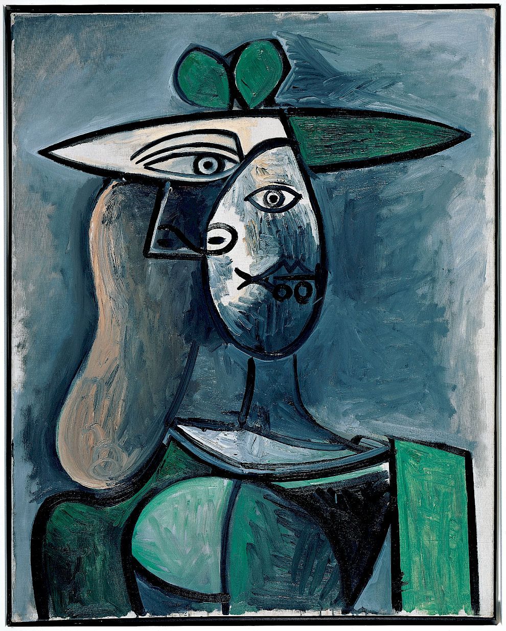 Pablo Picasso: Woman in a green hat, The Albertina Museum, Vienna. The Batliner Collection © Bildrecht, Vienna, 2018