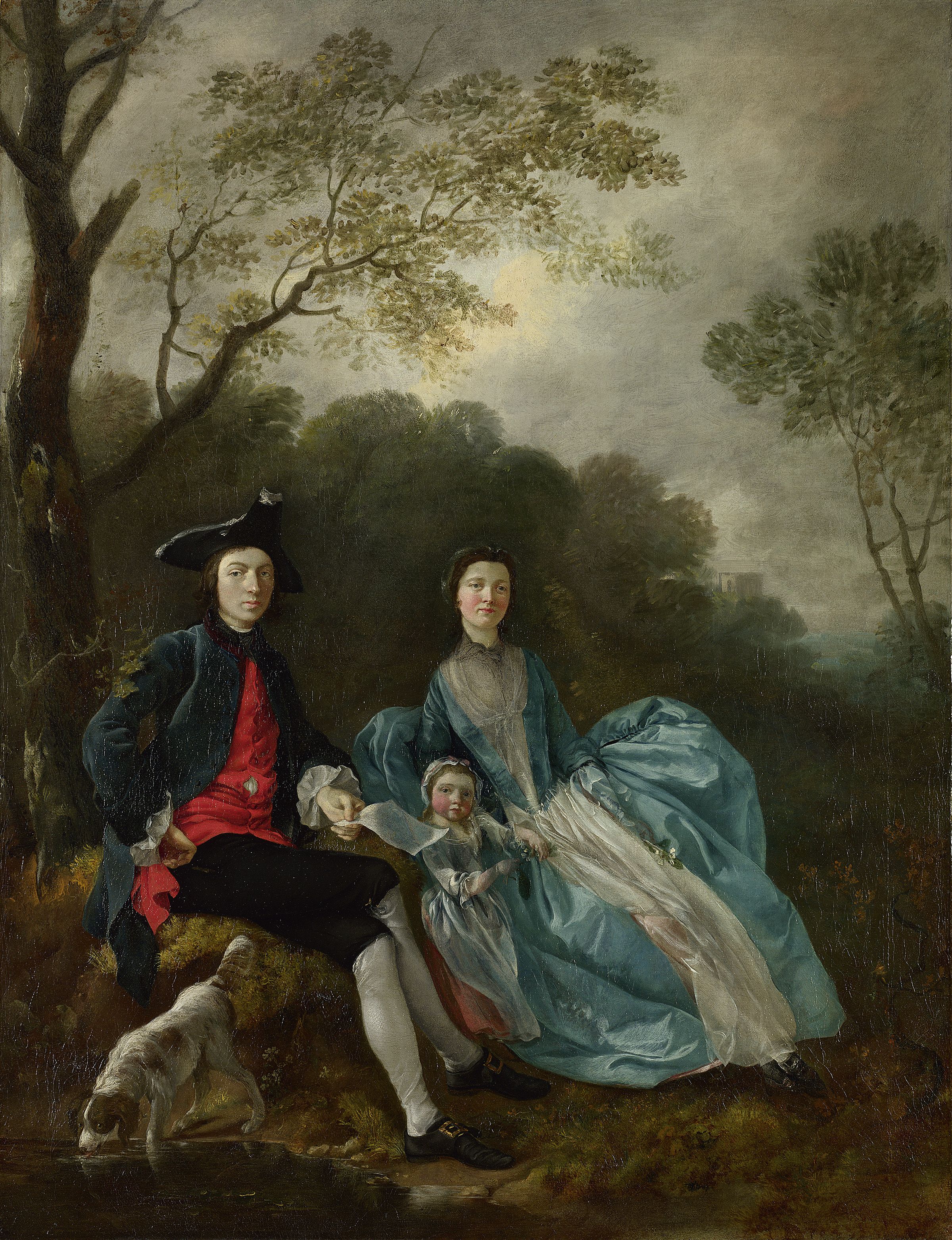 The Artist with his Wife Margaret and Eldest Daughter Mary