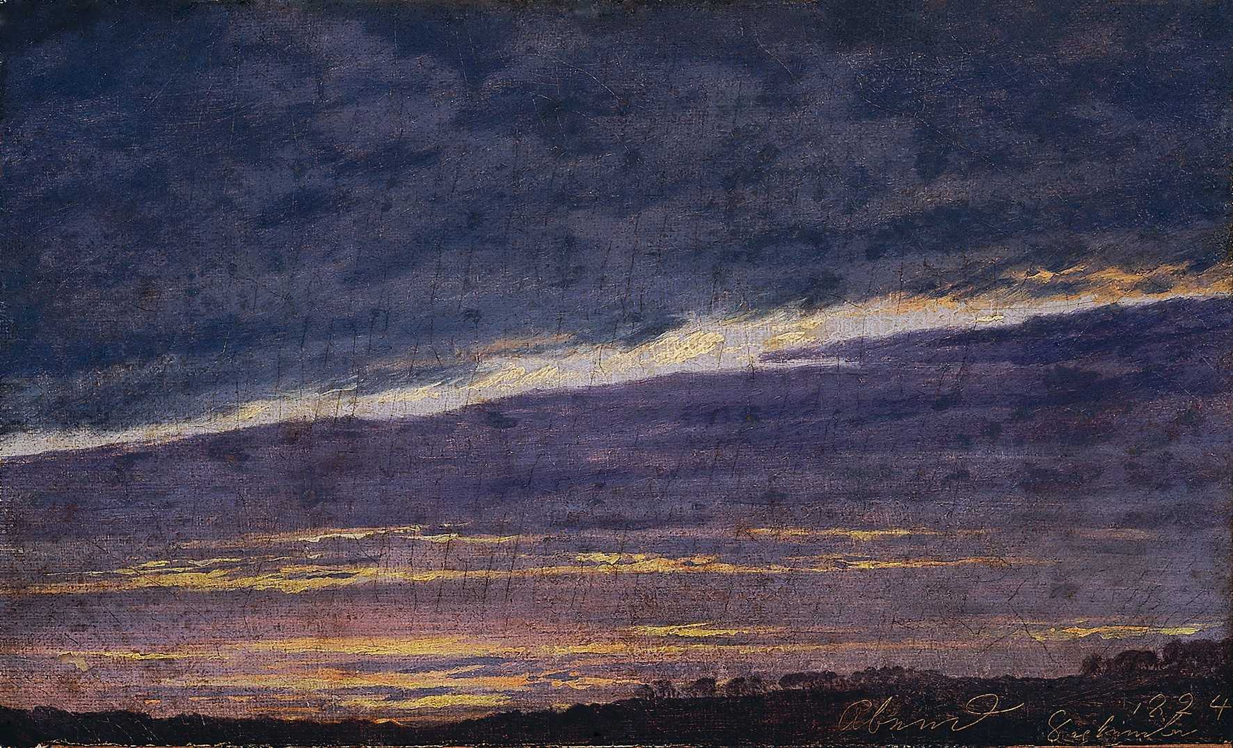Caspar David Friedrich, Cloudy Evening Sky, 1824 © Belvedere, Vienna