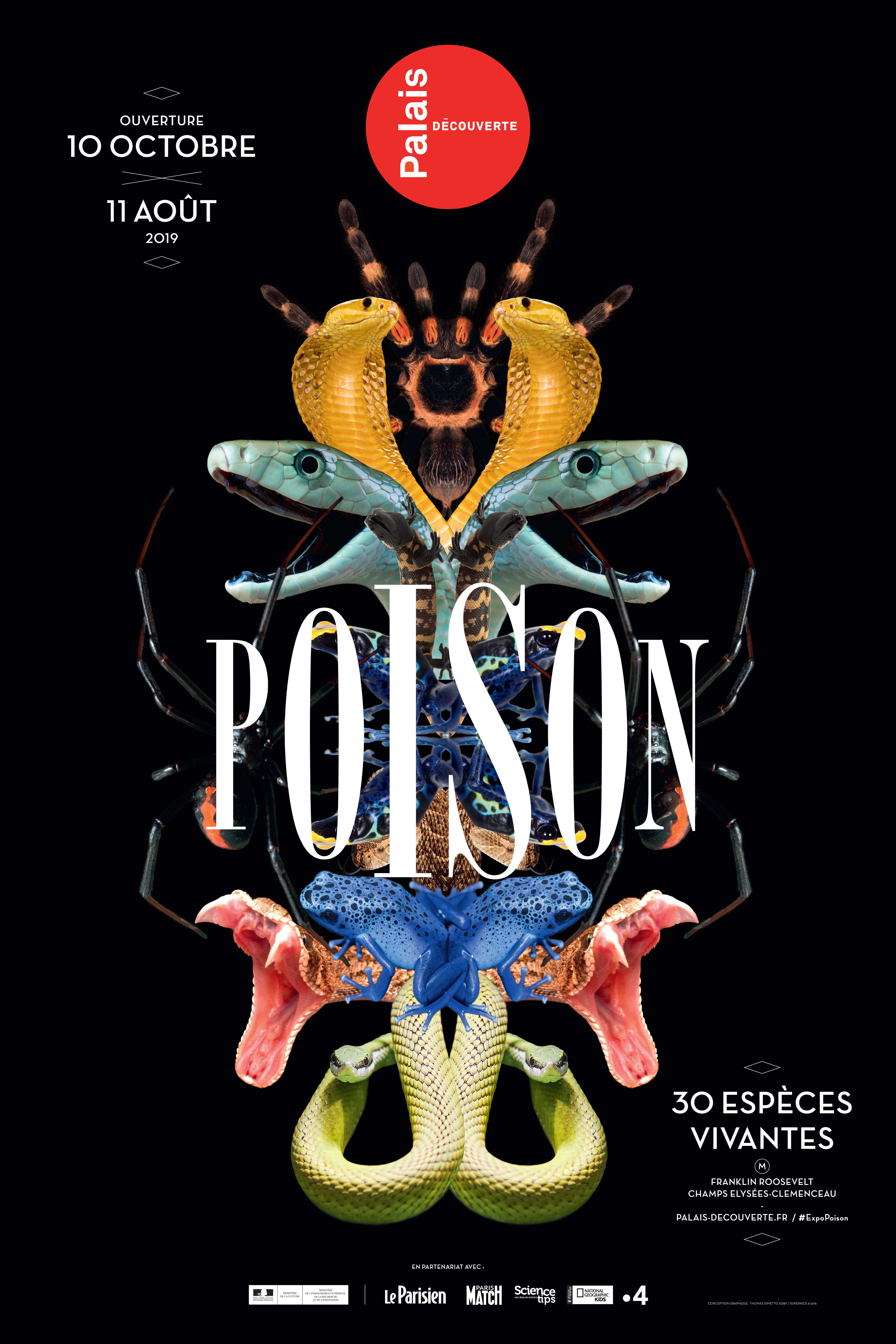 Poison, Exhibition, Palais de la découverte, Paris: 10 October 2018-11 August 2019