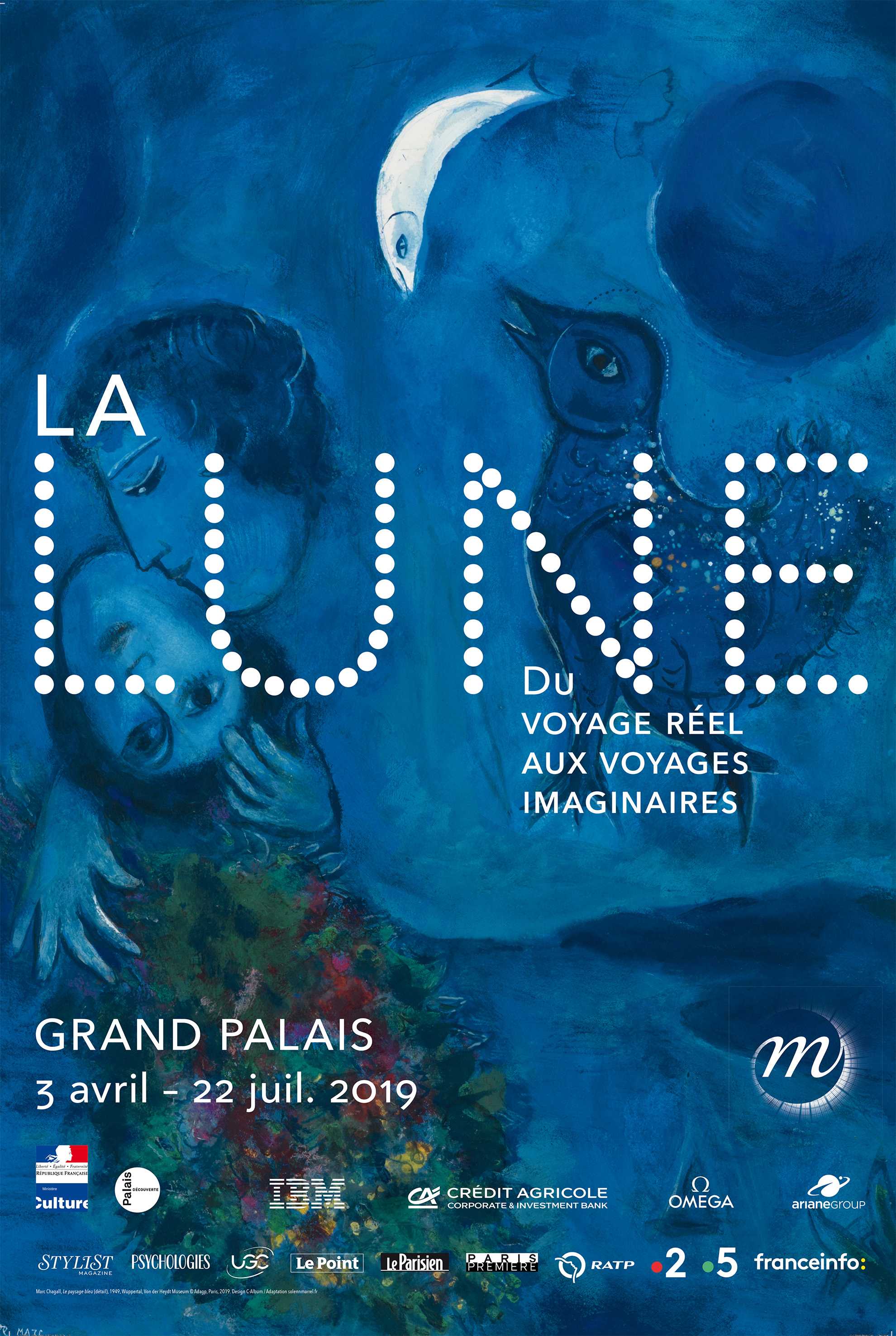 The Moon. From real travel to imaginary journeys, Exhibition, Grand Palais, Paris: 3 April - 22 July 2019