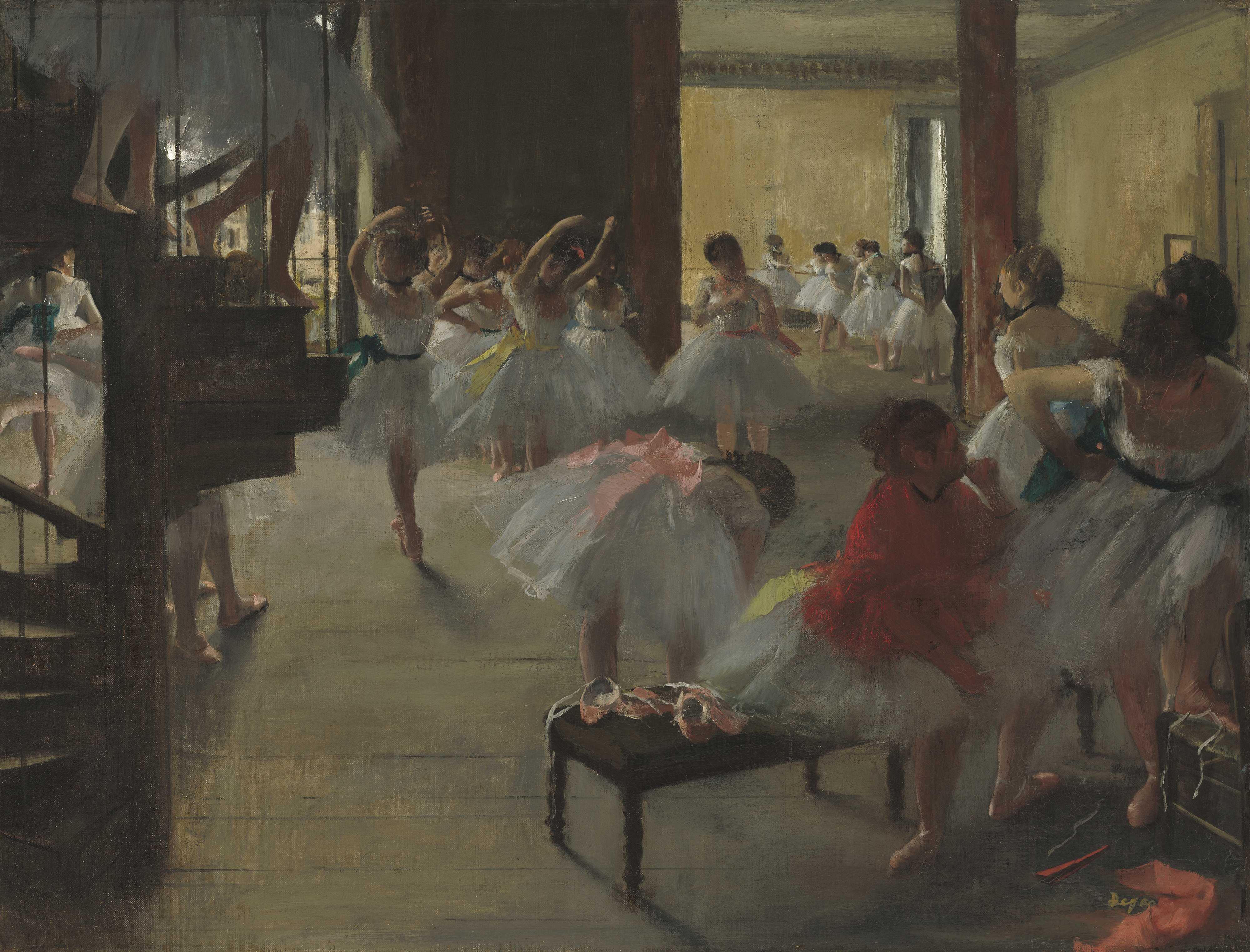 La Classe de danse,1873-76. Huile sur toile, Washington,DC,The National Gallery of Art. Photo ©Washington,DC,The National Gallery of Art –NGA IMAGES