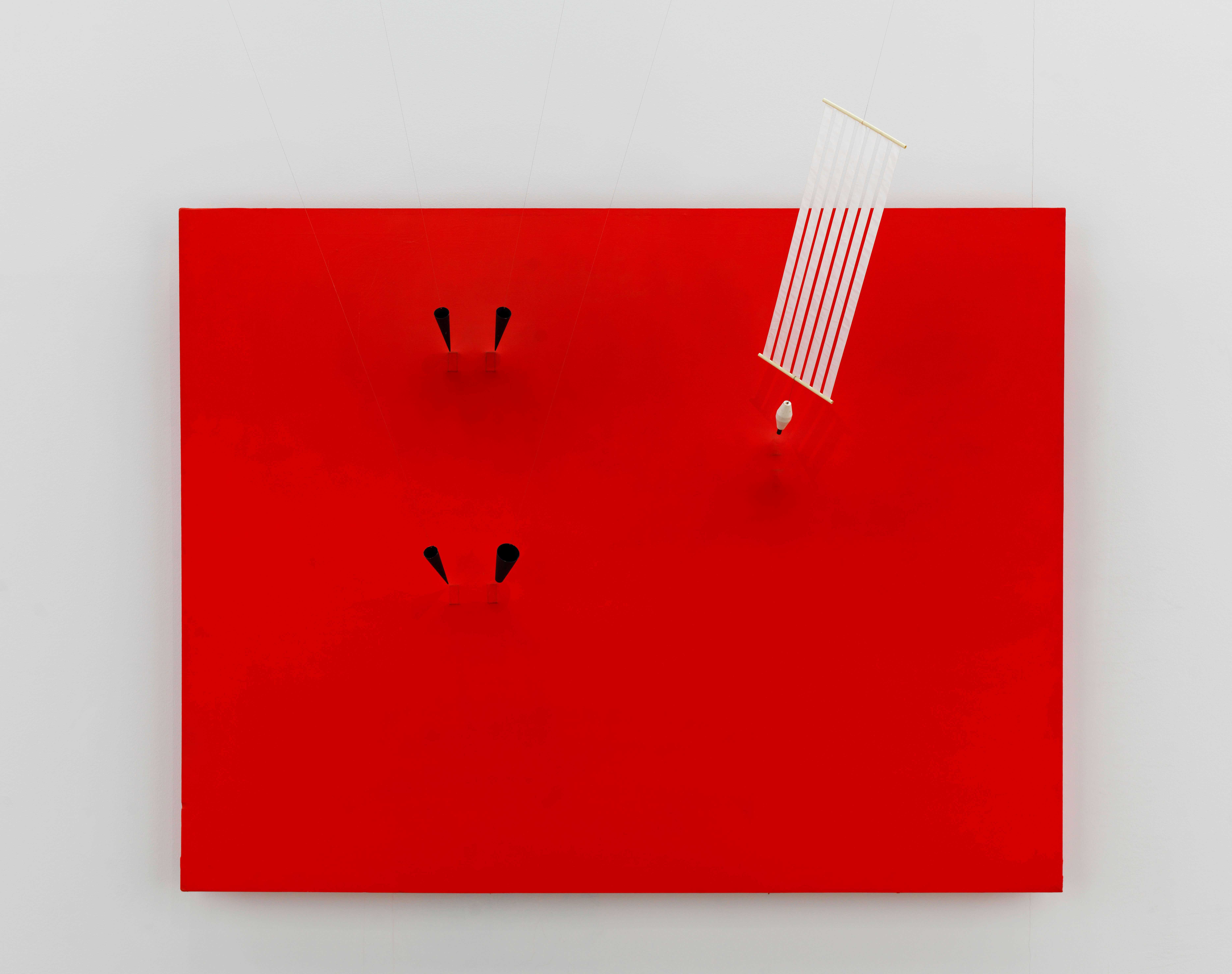 Magnetic Wall 9 (Red) 1961. Centre Pompidou, Musée national d’art moderne – Centre de création industrielle, Paris © ADAGP, Paris and DACS, London 2019 Photo: Georges Meguerditchianntent.