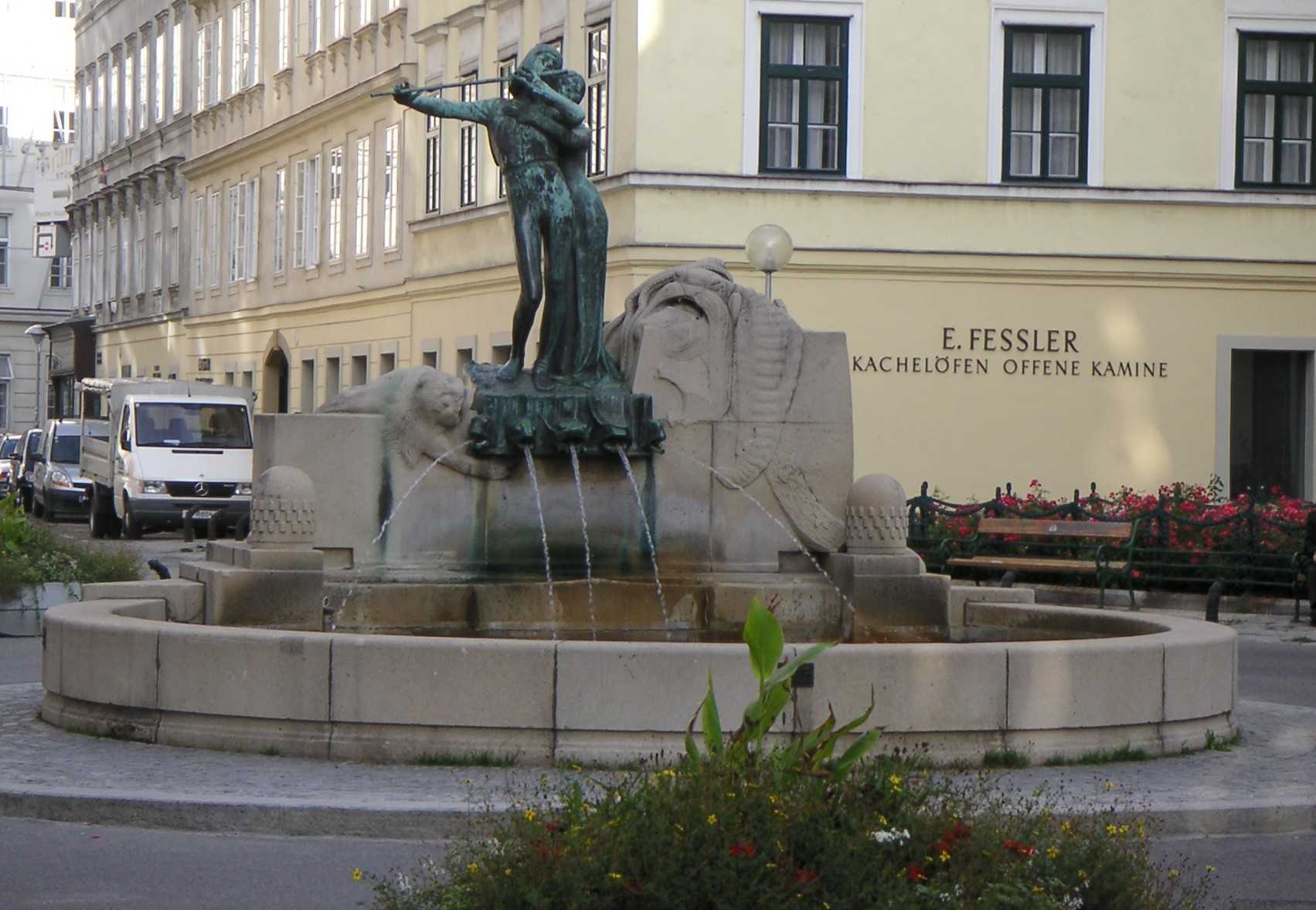 Mozart Fountain, Vienna