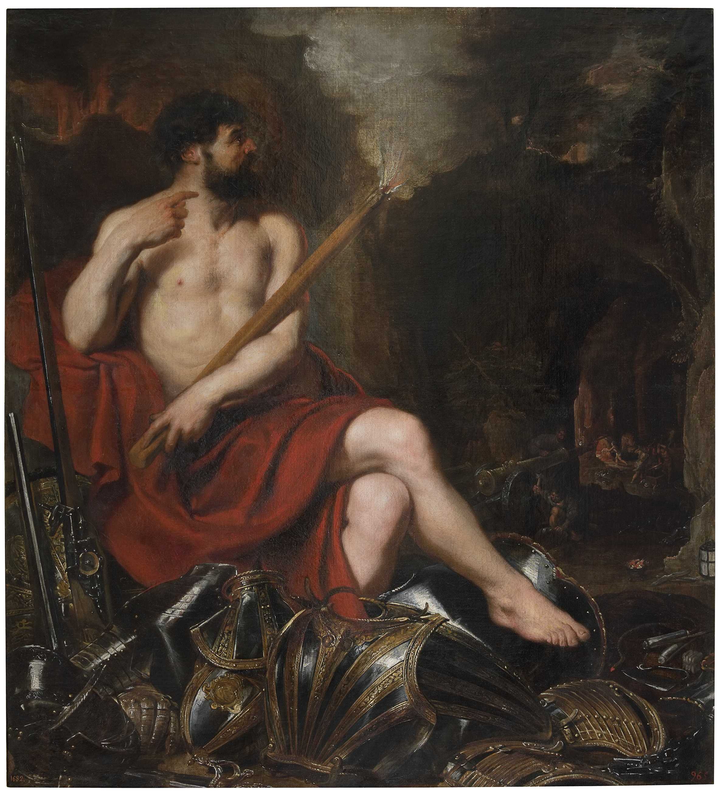 Pedro Pablo Rubens, Vulcano y el fuego, siglo XVII. Óleo sobre lienzo. © Museo Nacional del Prado.