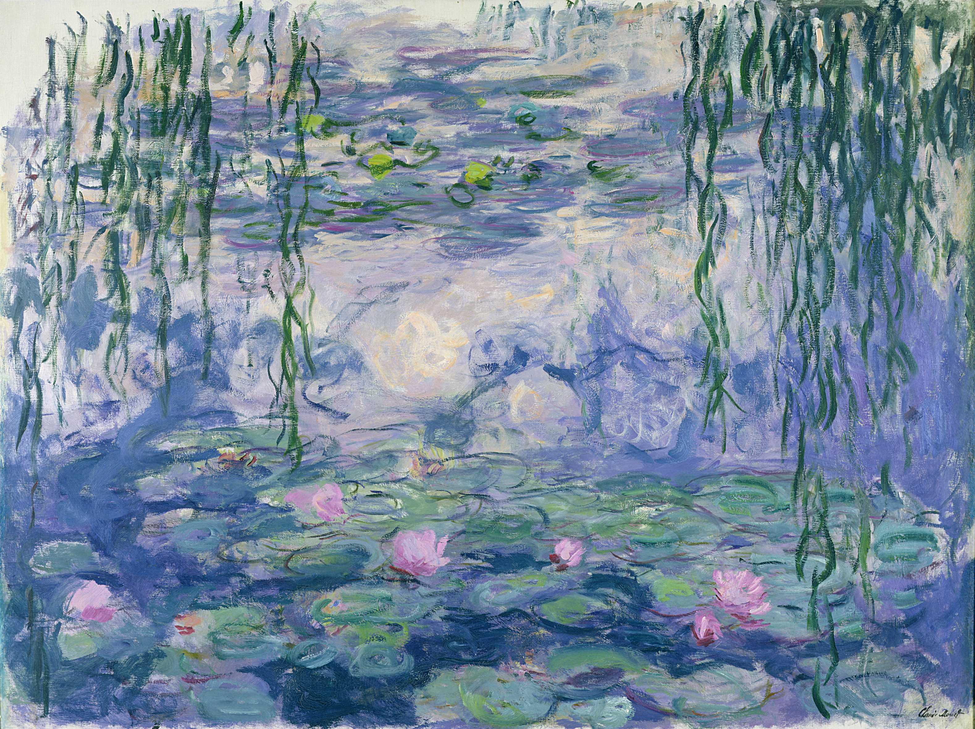 Claude Monet (1840-1926) Nymphéas , vers 1916-1919 Huile sur toile, 150x197 cm Paris, musée Marmottan Monet, legs Michel Monet, 1966 © Musée Marmottan Monet, Paris / Bridgeman Image