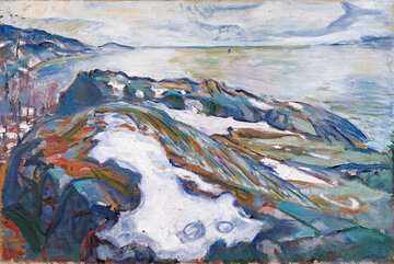 Edvard Munch: Winter Landscape, 1915 100 x 150 cm (The ALBERTINA Museum, Vienna - The Batliner Collection©The ALBERTINA Museum, Vienna)