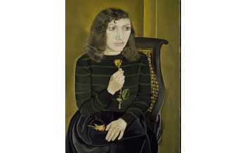 Lucian Freud, Girl with Roses, 1947-8; Courtesy of the British Council Collection. Photo © The British Council © The Lucian Freud Archive / Bridgeman Images
