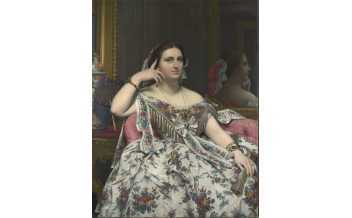 Jean-Auguste-Dominique Ingres, Madame Moitessier, 1856 Oil on canvas, 120 x 92.1 cm © The National Gallery, London
