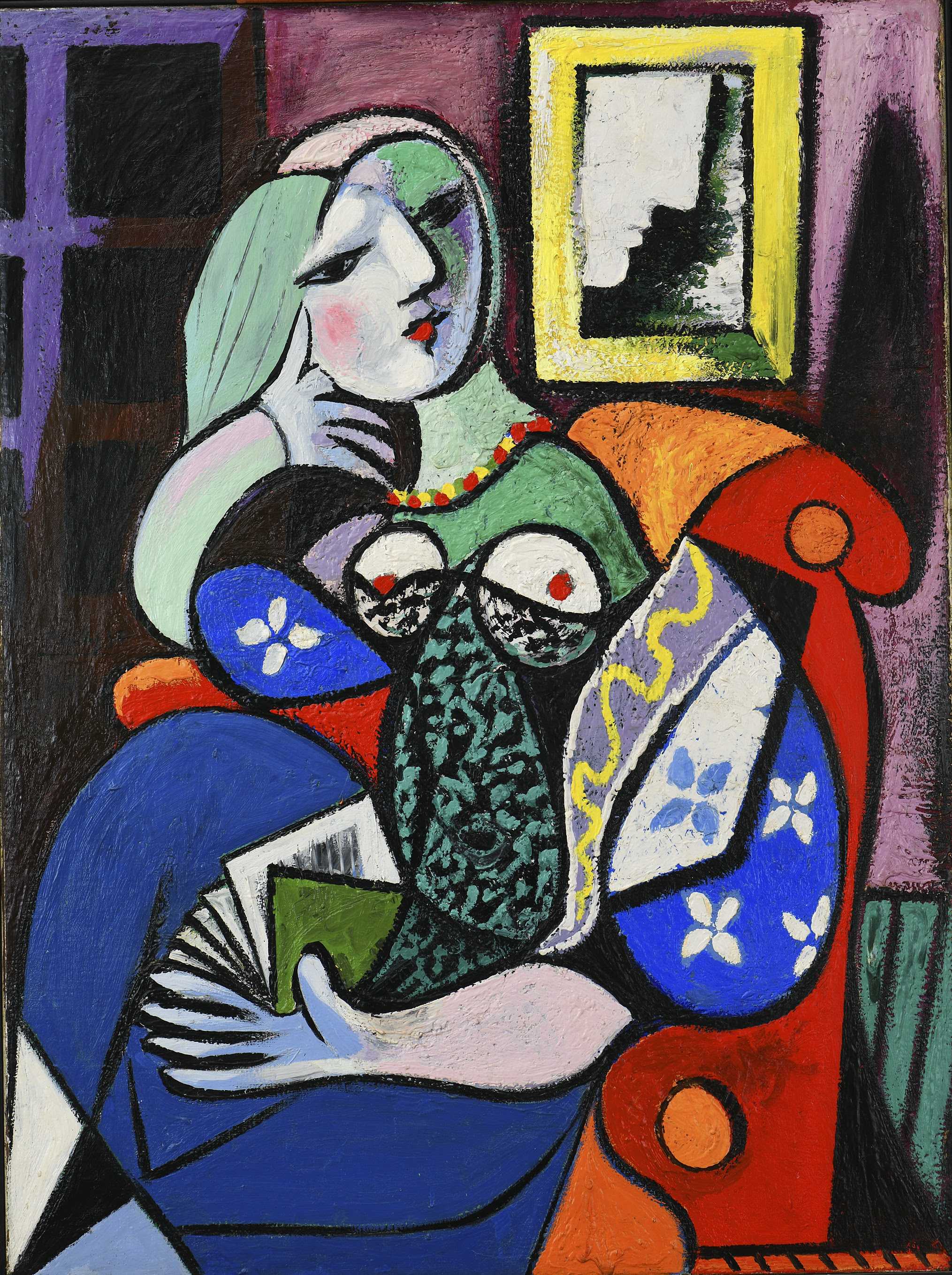 ablo Picasso, Woman with a Book, 1932 Oil on canvas, 130.5 x 97.8 cm The Norton Simon Foundation © Succession Picasso/DACS 2021 / photo The Norton Simon Foundation 