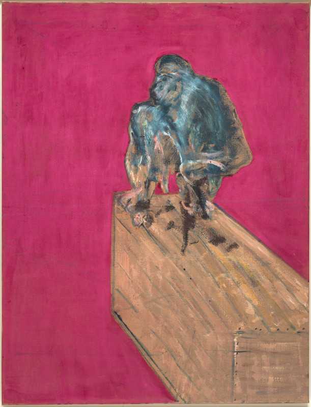 Study for Chimpanzee, 1957. Oil and pastel on canvas, 152.4 x 117 cm. Peggy Guggenheim Collection, Venice. Solomon R. Guggenheim Foundation, New York. Photo: David Heald (NYC)