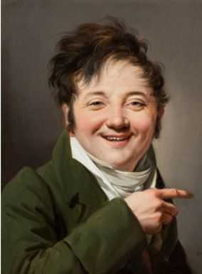 Louis-Léopold Boilly, Self-portrait as Laughing John, circa 1808-1810. Private collection.