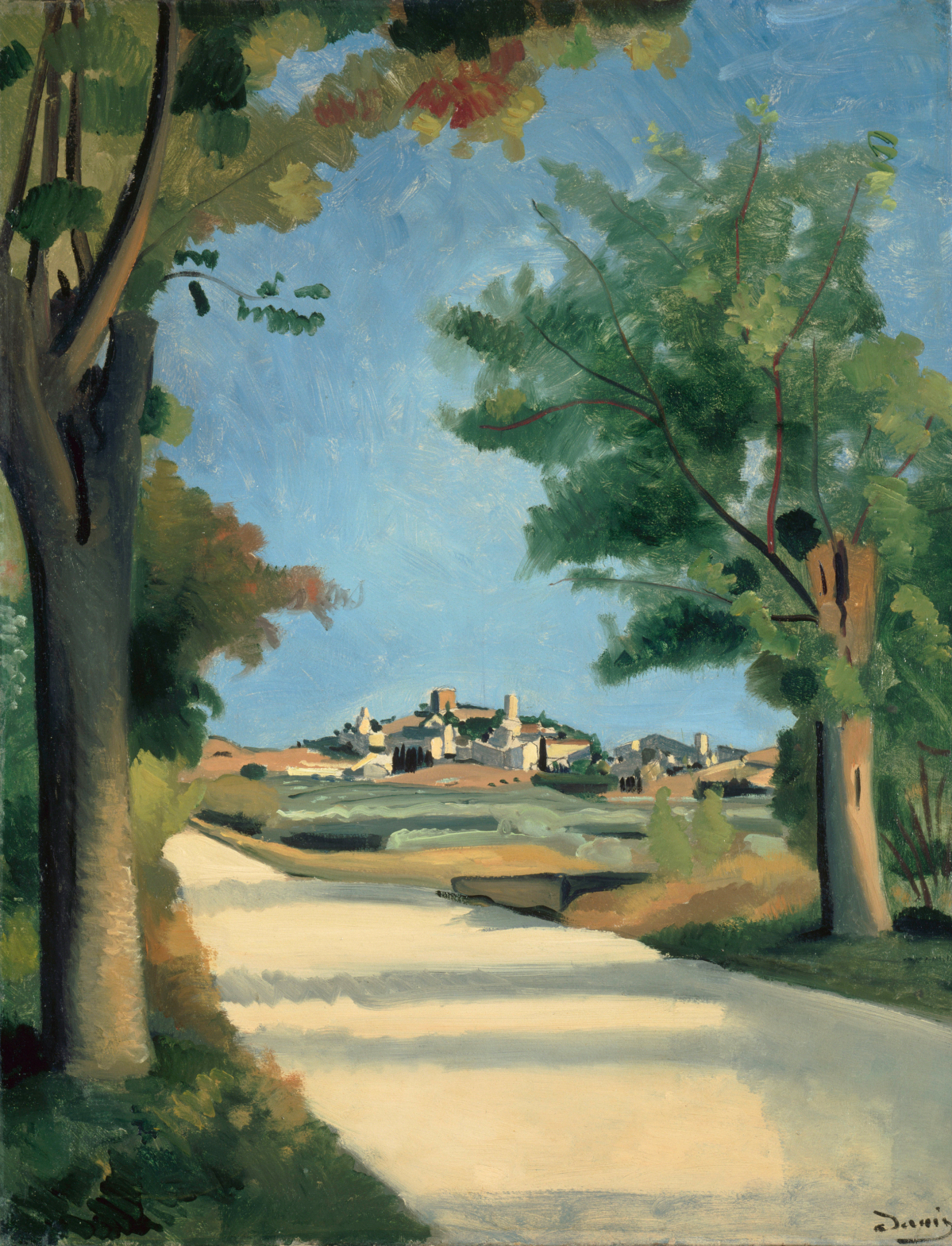 Andre Derain, The road, in 1932, oil on canvas, H.65; W. 50 cm with frame H. 88; L. 74 cm, © RMN-Grand Palais (Orangerie Museum) / Hervé Lewandowski