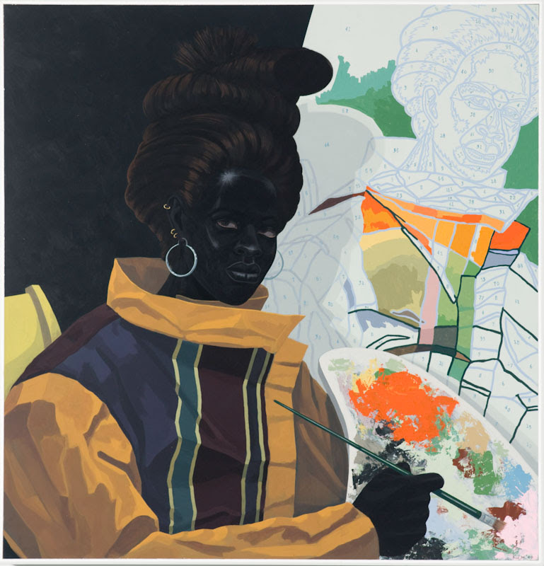 Untitled (Painter) by Kerry James Marshall, 2009, Acrylic on PVC, Collection Museum of Contemporary Art Chicago, gift of Katherine S. Schamberg by exchange, 2009.15. Photo: Nathan Keay, © MCA Chicago