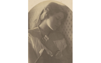 L-R: Sadness (Ellen Terry) by Julia Margaret Cameron (DETAIL) (1864) Albumen silver print. The J. Paul Getty Museum, Los Angeles, 84.XZ.186.52