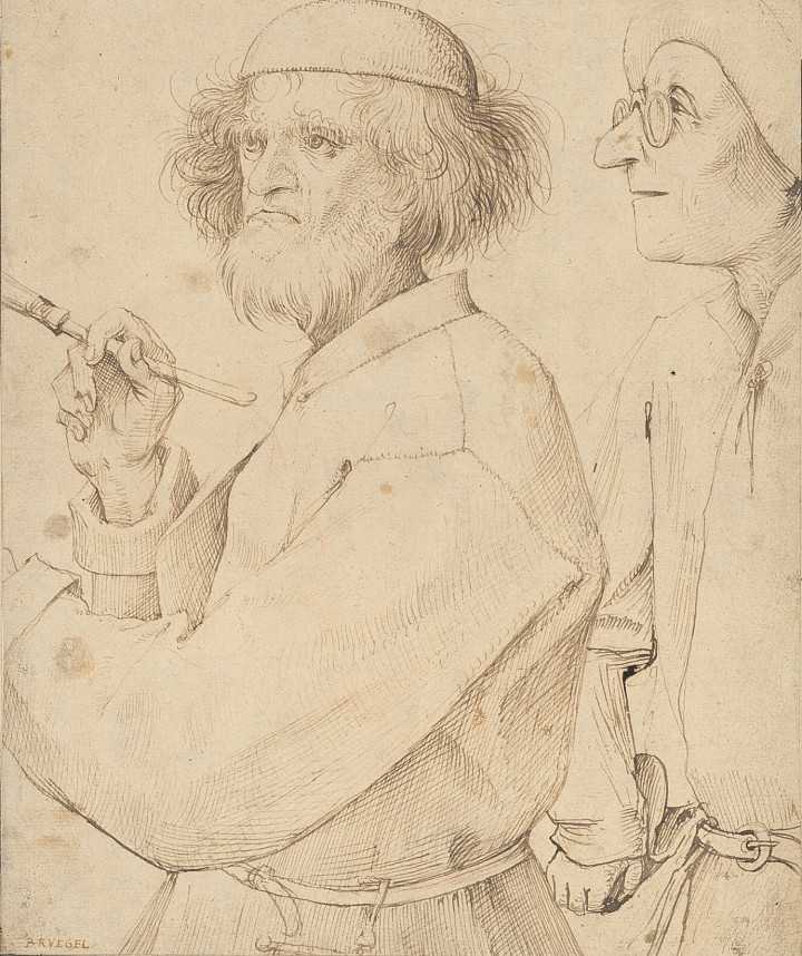 Pieter Bruegel d. Ä. | Maler und Käufer (Detail), um 1566 | ALBERTINA, Wien