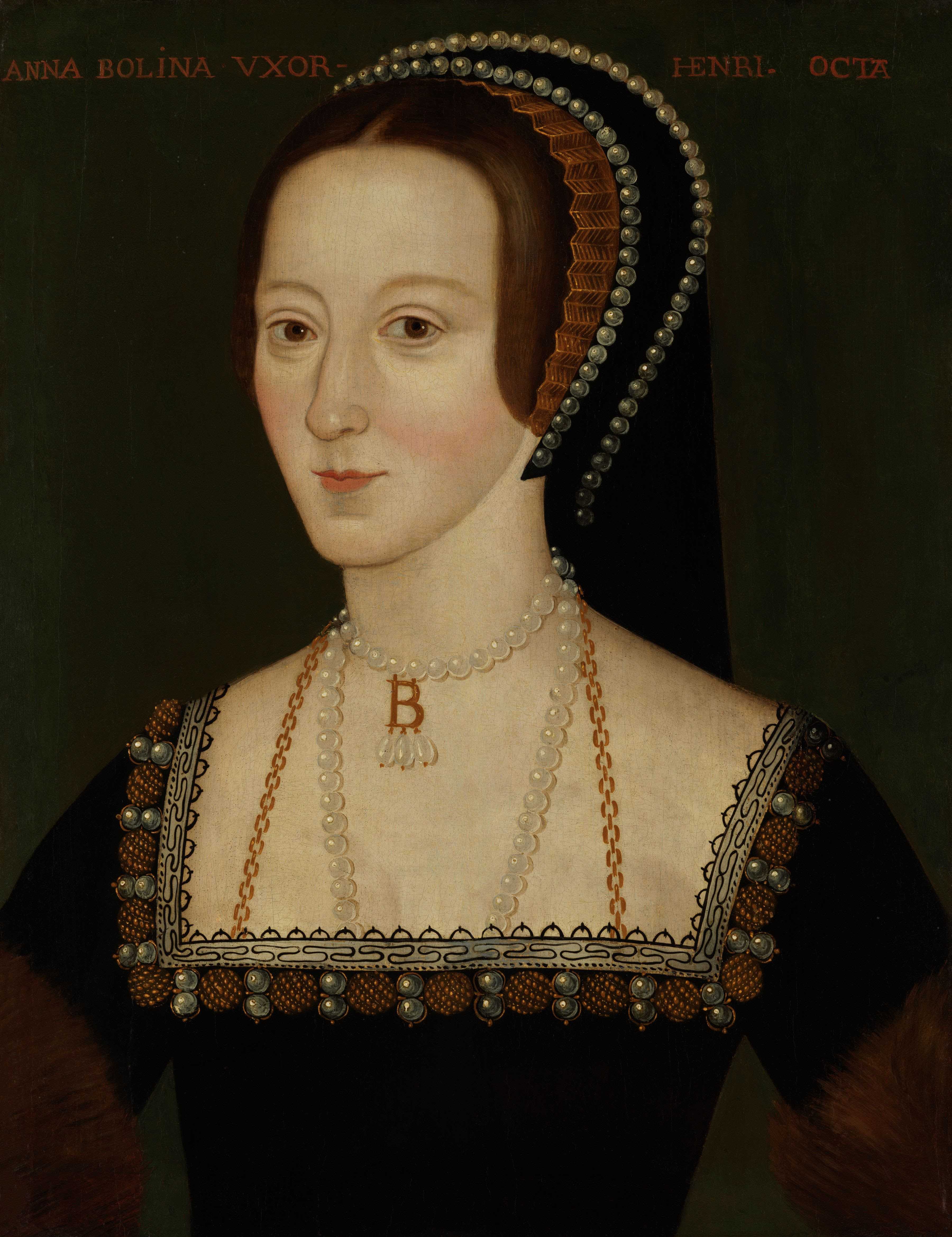 L-R: Anne Boleyn by Unknown English Artist, late 16th century © National Portrait Gallery London
